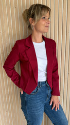 Blazer court bordeaux