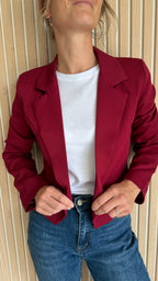 Blazer court bordeaux