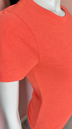 T-shirt basic corail 100 % coton