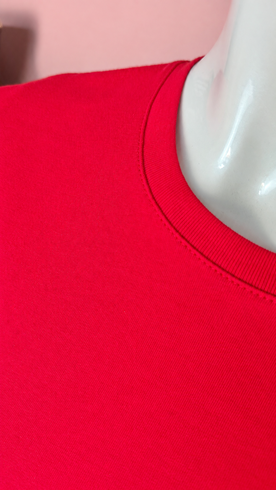 T-shirt basic rouge tomate 100 % coton