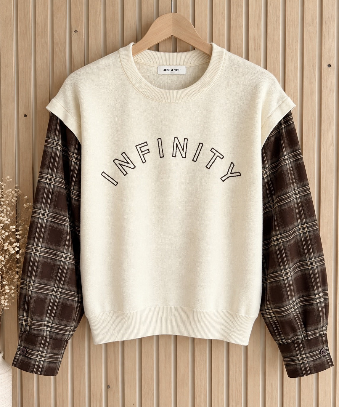 Pull écru INFINITY