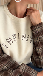 Pull écru INFINITY