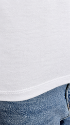 T-shirt basic blanc 100 % coton