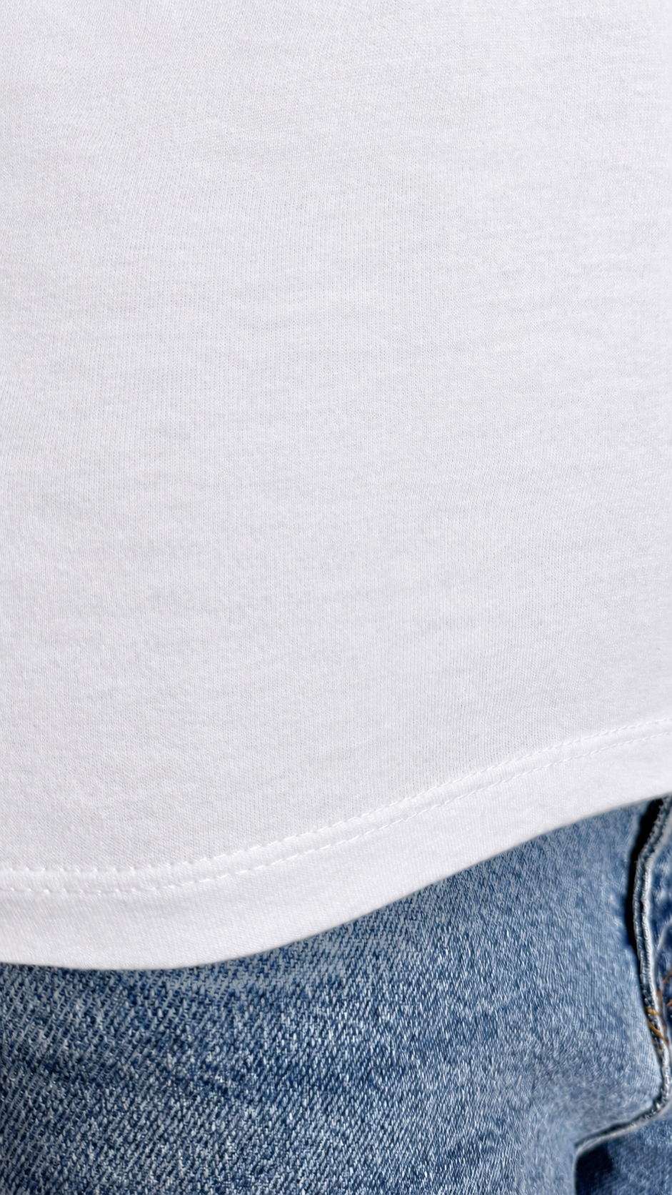 T-shirt basic blanc 100 % coton