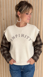 Pull écru INFINITY