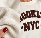 Pull BROOKLYN – Écru & choco