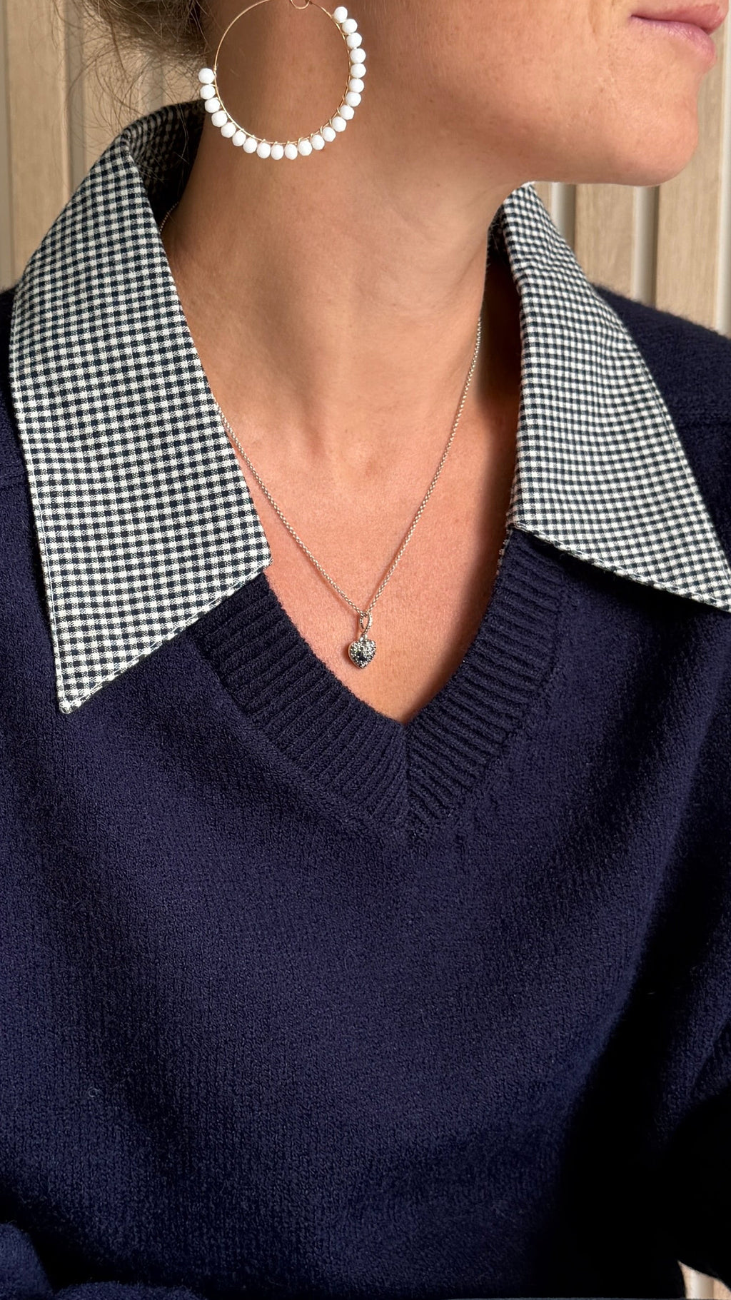 Pull bleu marine Preppy chic