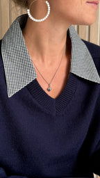Pull bleu marine Preppy chic
