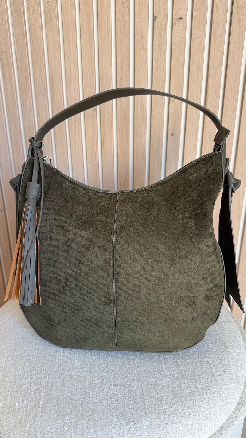 Sac hobo bimatière kaki