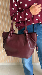 Sac à main bordeaux