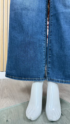 Jean wide leg foncé Cara