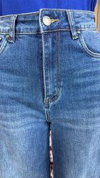 Jean wide leg foncé Cara