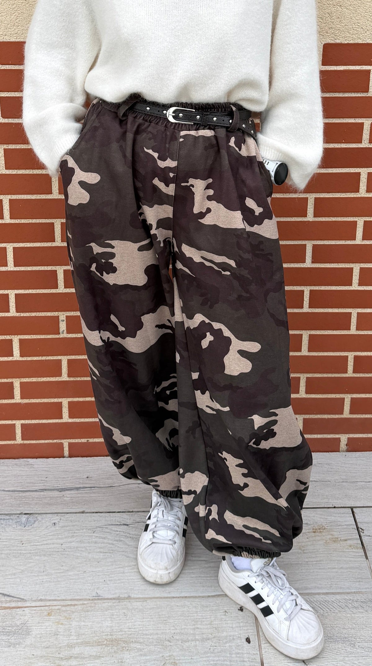 Pantalon camouflage coupe ballon