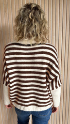 Pull LOU – Rayé choco