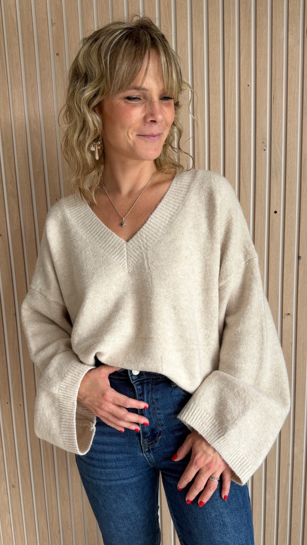 Pull CHLOÉ oversize – Écru