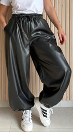 Pantalon ZOÉ – Noir effet cuir