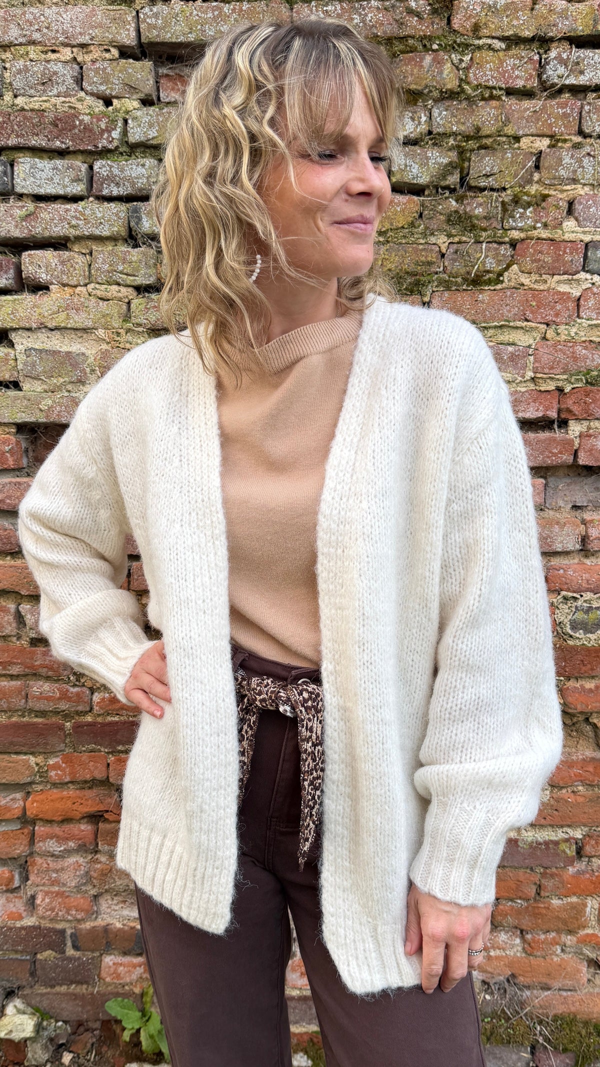 Gilet NORA – Écru
