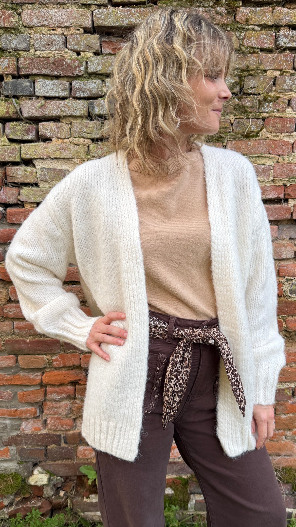 Gilet NORA – Écru