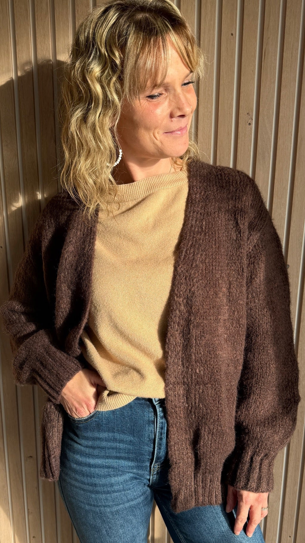 Gilet NORA – Chocolat