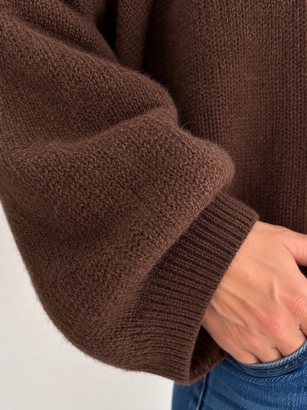 Pull CHLOÉ oversize – Chocolat