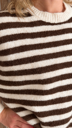 Pull LOU – Rayé choco