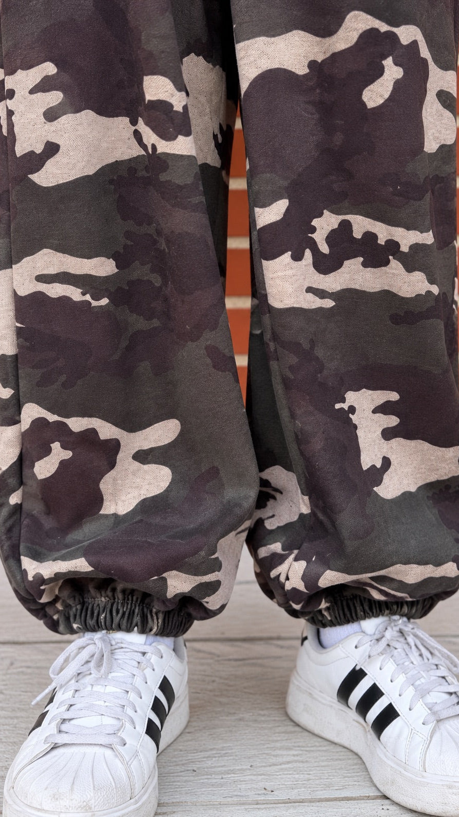 Pantalon camouflage coupe ballon