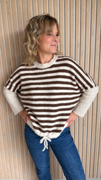 Pull LOU – Rayé choco