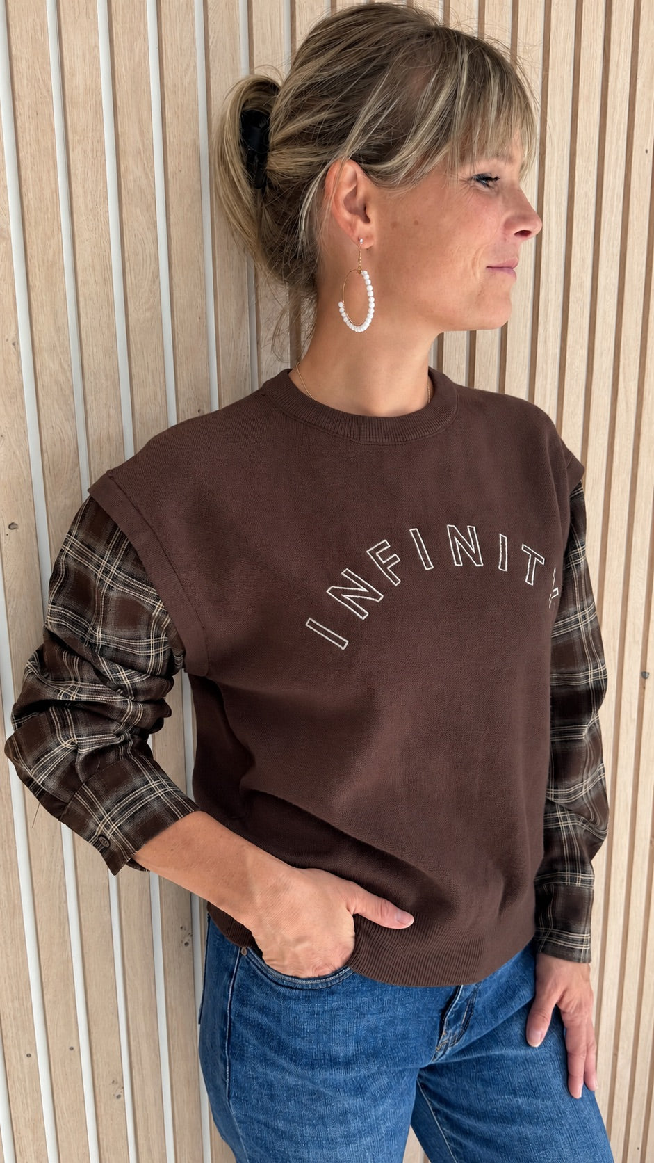 Pull chocolat Infinity