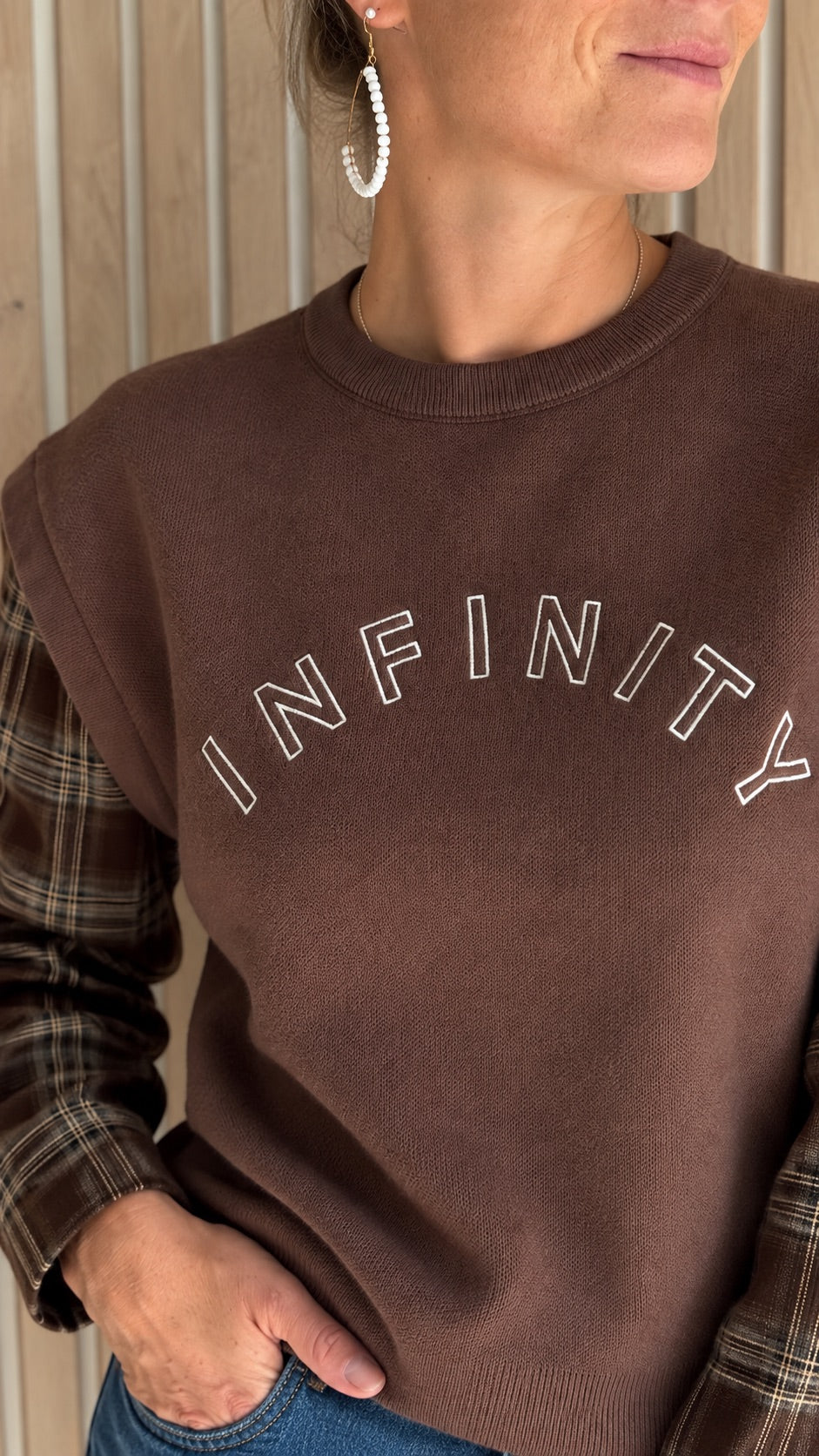 Pull chocolat Infinity