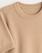 Pull beige manches trois-quarts – L’Essentiel
