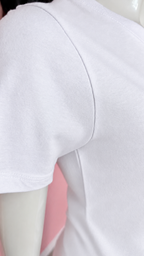 T-shirt basic blanc 100 % coton